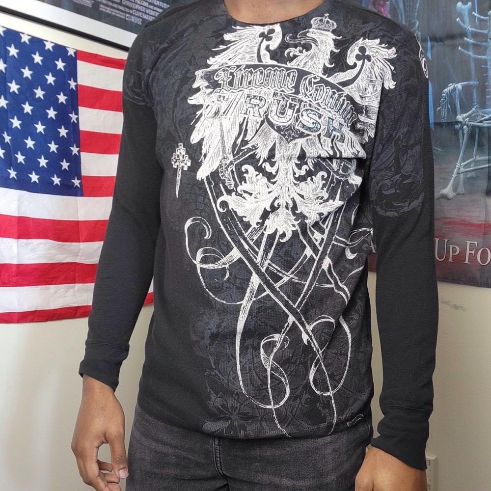 Black Xtreme Couture grunge shirt